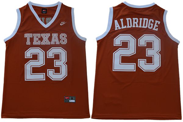 Men Texas Longhorns #23 Aldridge Orange Nike NCAA Jerseys
